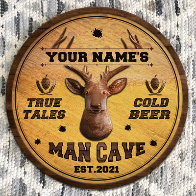 89Customized Hunting Beer Man Cave Customized Wood Sign