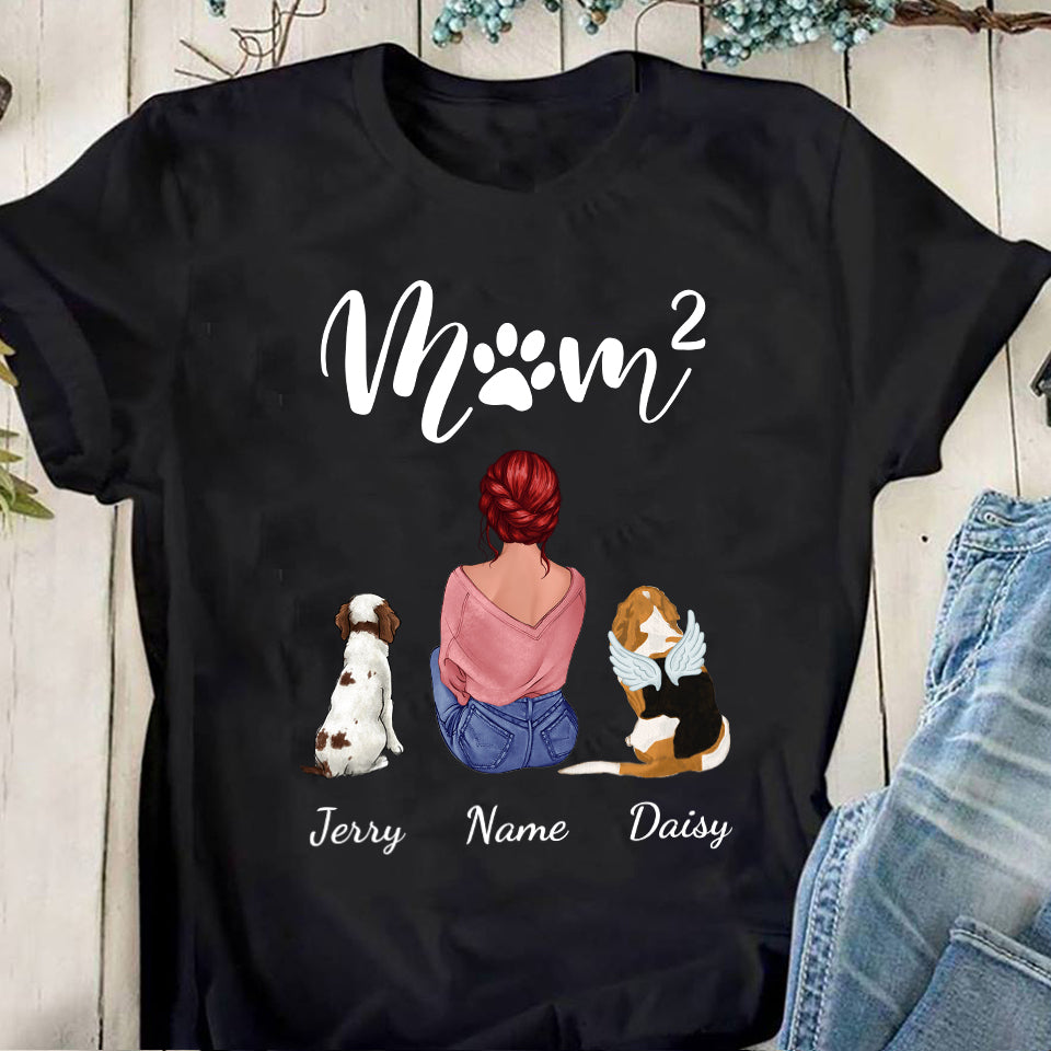 89Customized Personalized 2D Shirt Family Dog Mom
