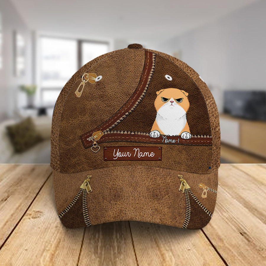 89Customized Cat Lovers Personalized Cap