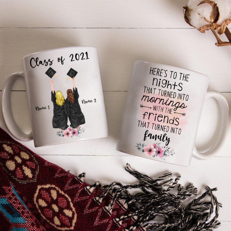 89Customized Personalized Mug Best Friends Graduation 2021