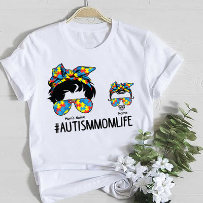 89Customized Austism mom life personalized shirt