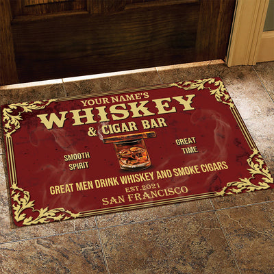 89Customized Whiskey and Cigar Bar Customized Doormat