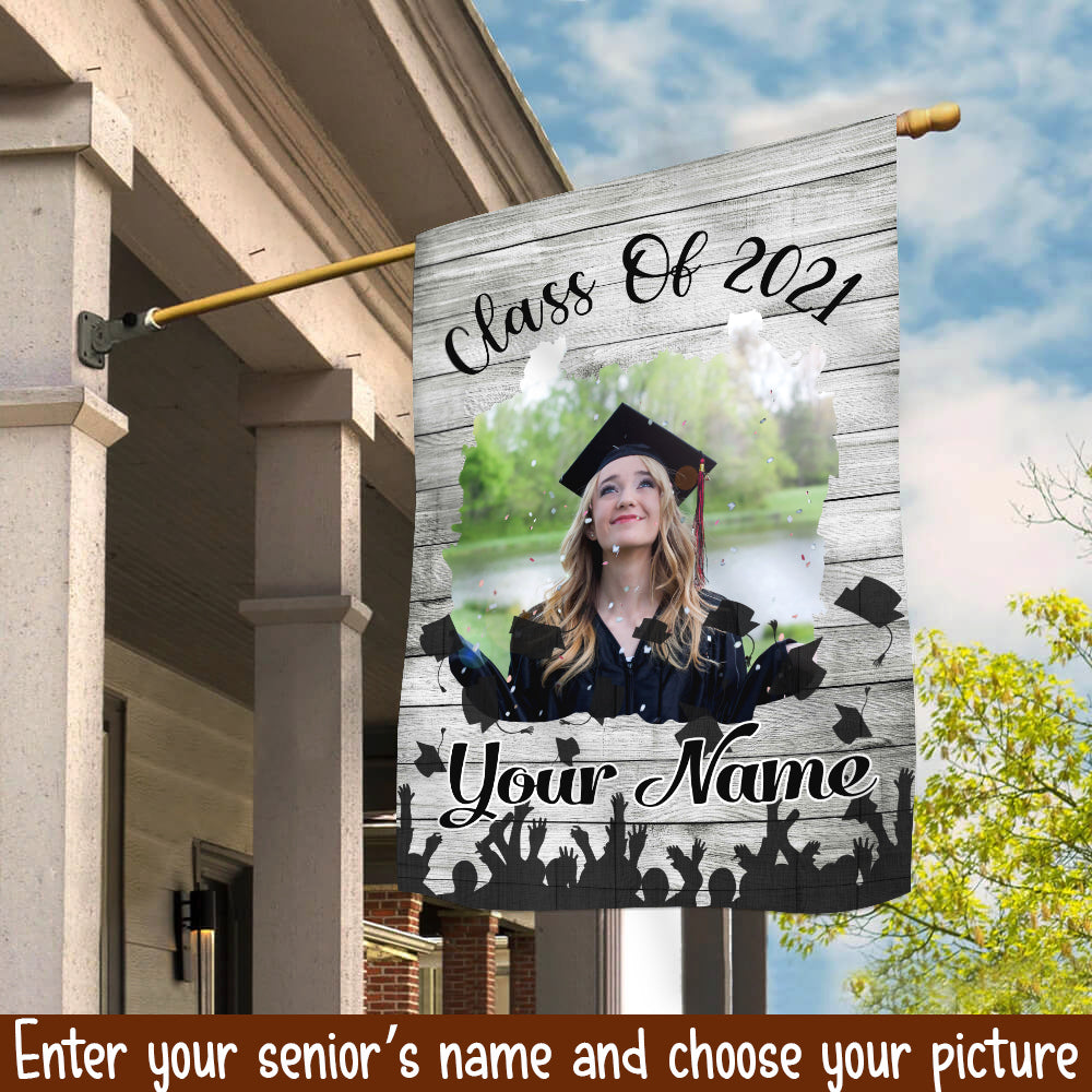 89Customized Class of 2021 graduation personalized flag