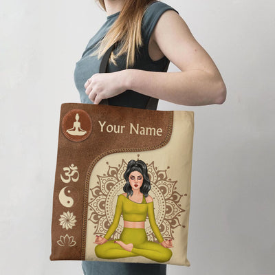 89Customized Yoga Namaste 2 Customized Tote Bag