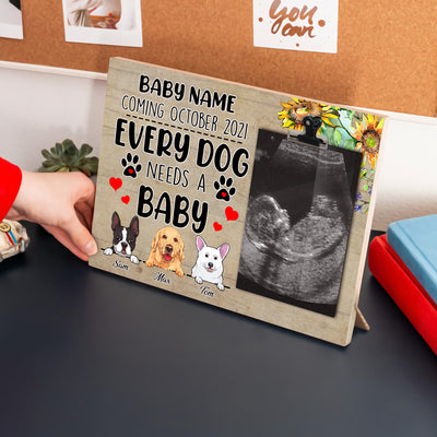 89Customized Every dog needs a baby personalized photo clip frame