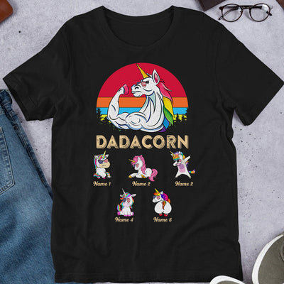 89Customized Dadacorn Unicorn Dad Shirt