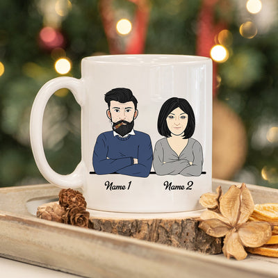 89Customized No Matter What Life Throws At You At Least You Don't Have Ugly Wife Personalized Mug