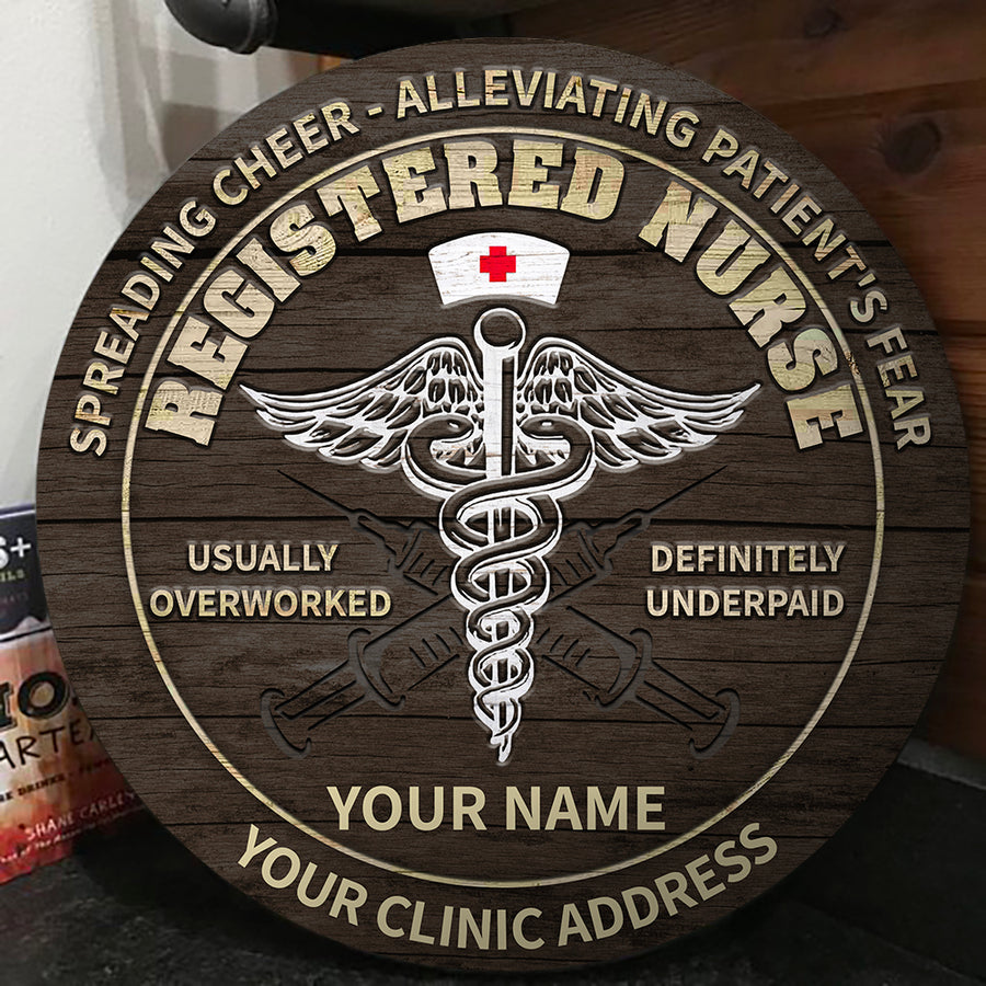 89Customized Personalized Registered Nurse Wood Sign