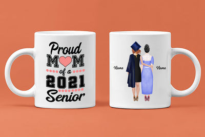 89Customized Personalized Mug Proud Mom Daughter Senior 2021