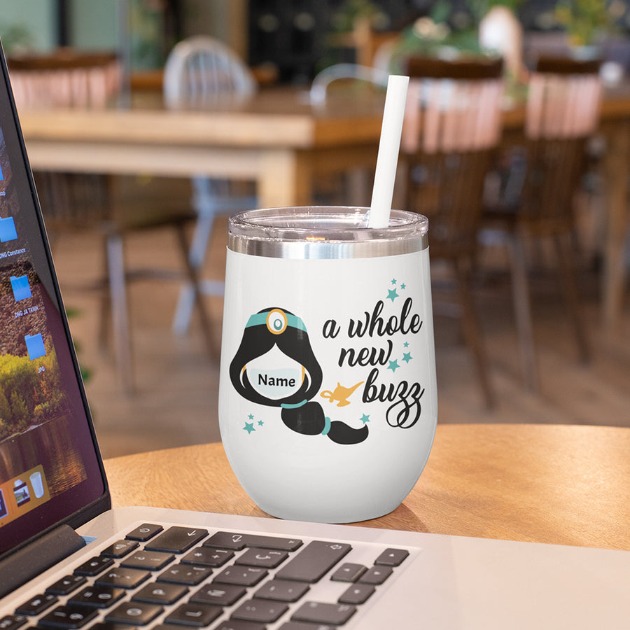 89Customized Disney Princess Wine Tumbler