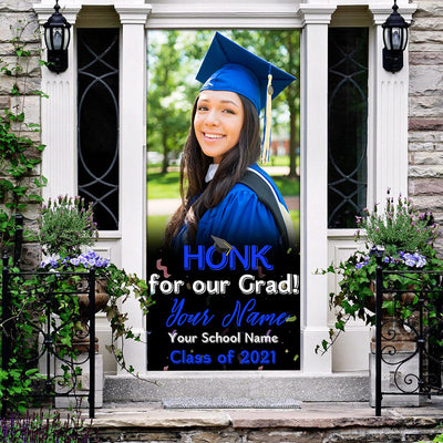 89Customized Personalized Door Cover Honk For Grad 2021