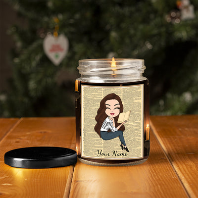 89Customized Shhh I'm Reading Book Lovers Personalized Candle
