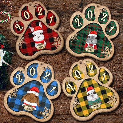 89Customized Christmas Rabbit Lovers Personalized Ornament