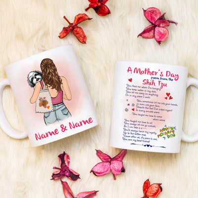 89Customized Personalized Mug Dog Mom Happy Mother's Day