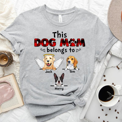 89Customized This Dog Mom belongs to Dog Lovers T-Shirt