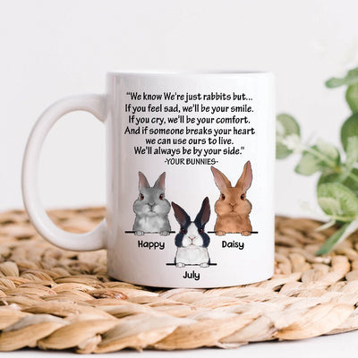 89Customized Always be by your side Rabbit Lovers Personalized Mug