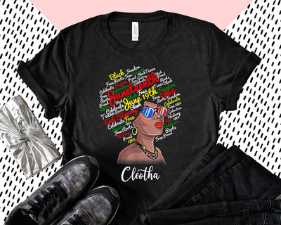 89Customized Juneteenth Black Women Black People Shirt