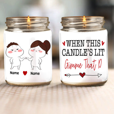89Customized Naughty Couple Personalized Candle