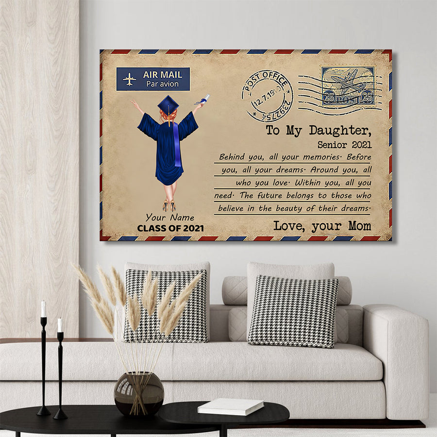 89Customized Personalized Poster Mom Daughter Letter Senior 2021