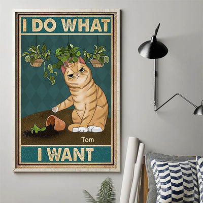 89Customized I do what I want Personalized Poster