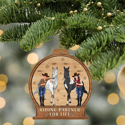 89Customized Riding Partner For Life Personalized Ornament