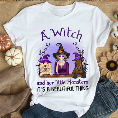 89Customized A Witch And Her Monsters It's A Beautiful Thing Shirt