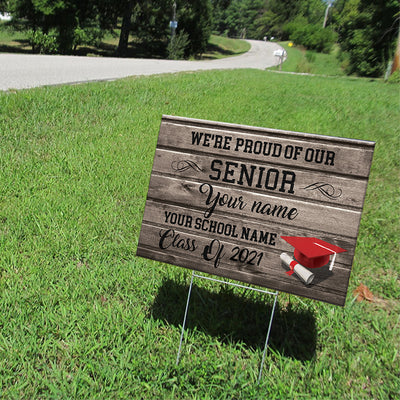 89Customized Personalized Yard Sign Proud Of Senior 2021