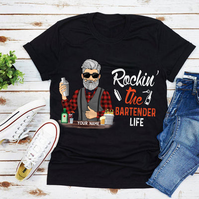 89Customized Rockin' the Bartender Life Tshirt