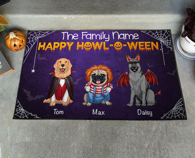 89Customized Happy Howl-O-Ween Doormat