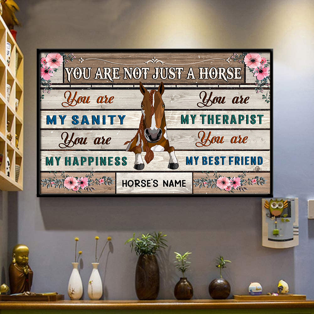 89Customized You are not just a Horse Customized Horizontal Poster