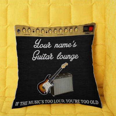 89Customized Guitar lounge 3D amp personalized pillow