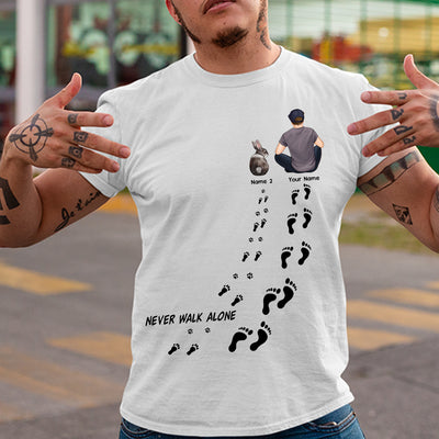 89Customized Never walk alone Rabbit Lovers Personalized Shirt
