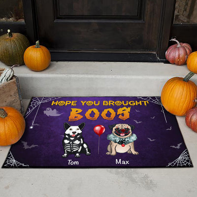 89Customized Hope You Brought Boos Dog Lovers Personalized Doormat