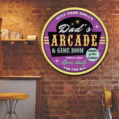 89Customized Arcade game room Customized Wood Sign