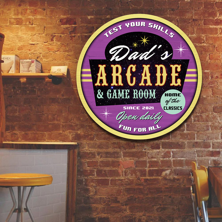89Customized Arcade game room Customized Wood Sign