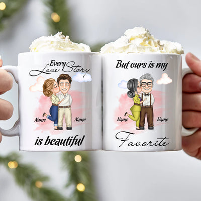 89Customized From our first kiss till your last breath Up Couple Personalized Mug