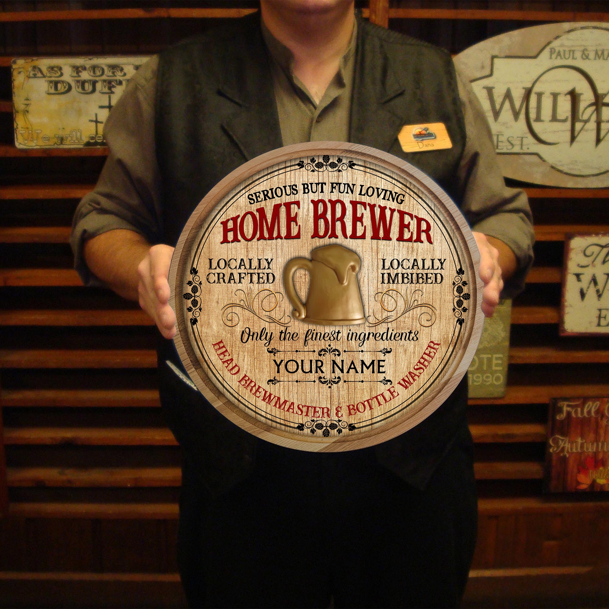 89Customized Home Brewer Customized Wood Sign