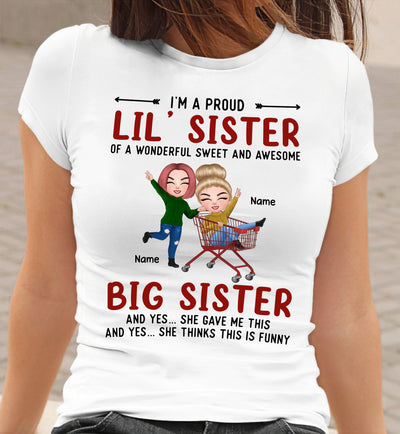 89Customized Proud Sister Personalized Shirt