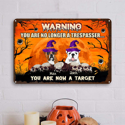 89Customized you are no longer a trespasser Customized Printed Metal Sign
