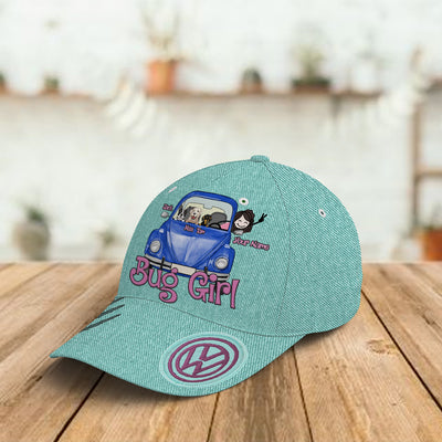 89Customized Personalized Cap VW Beetle Bug Girl Dog