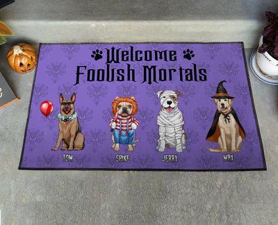 89Customized Welcome Foolish Mortals Doormat