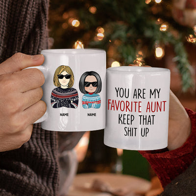 89Customized No Matter What Life Throws At You, At Least You Don't Have An Ugly Niece Gift For Auntie Personalized Mug