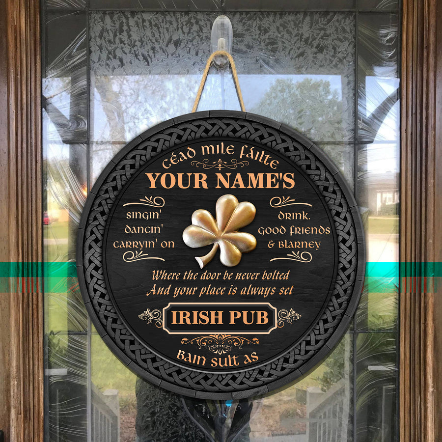 89Customized Irish Pub bain sult as Customized Wood Sign