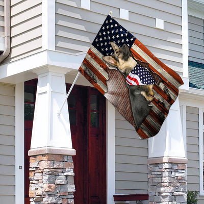 89Customized 4th of July Proud Dog Customized Garden Flag