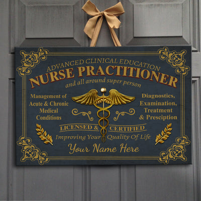 89Customized Personalized Nurse Practitioner Pallet Sign