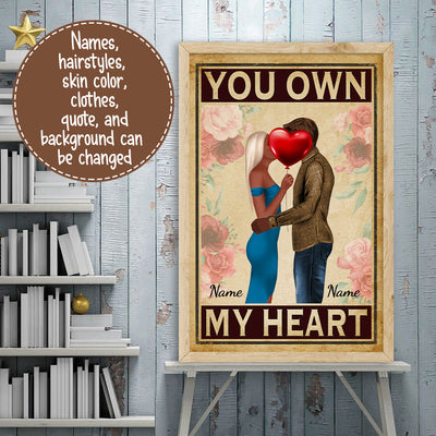 Valentine Couple Personalized Poster