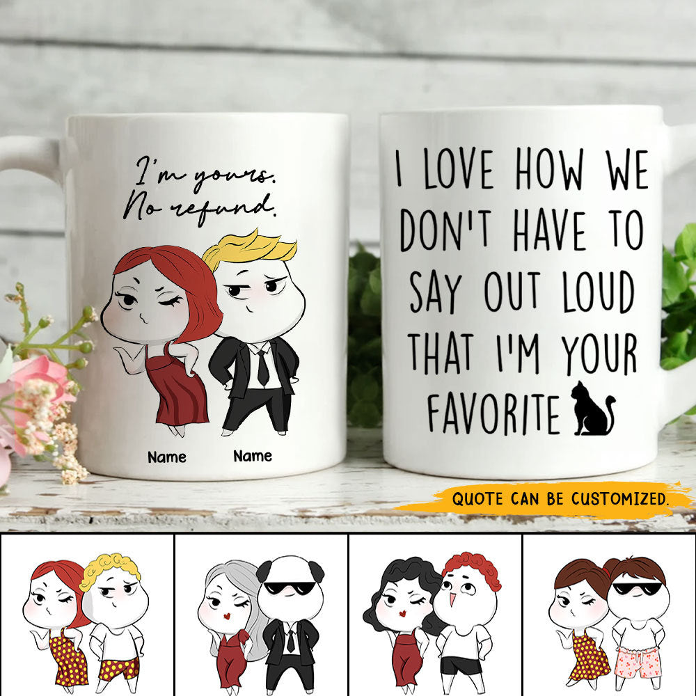 89Customized You are my person Funny Valentine's Gift for Lovers Husband Wife Couple Personalized Mug