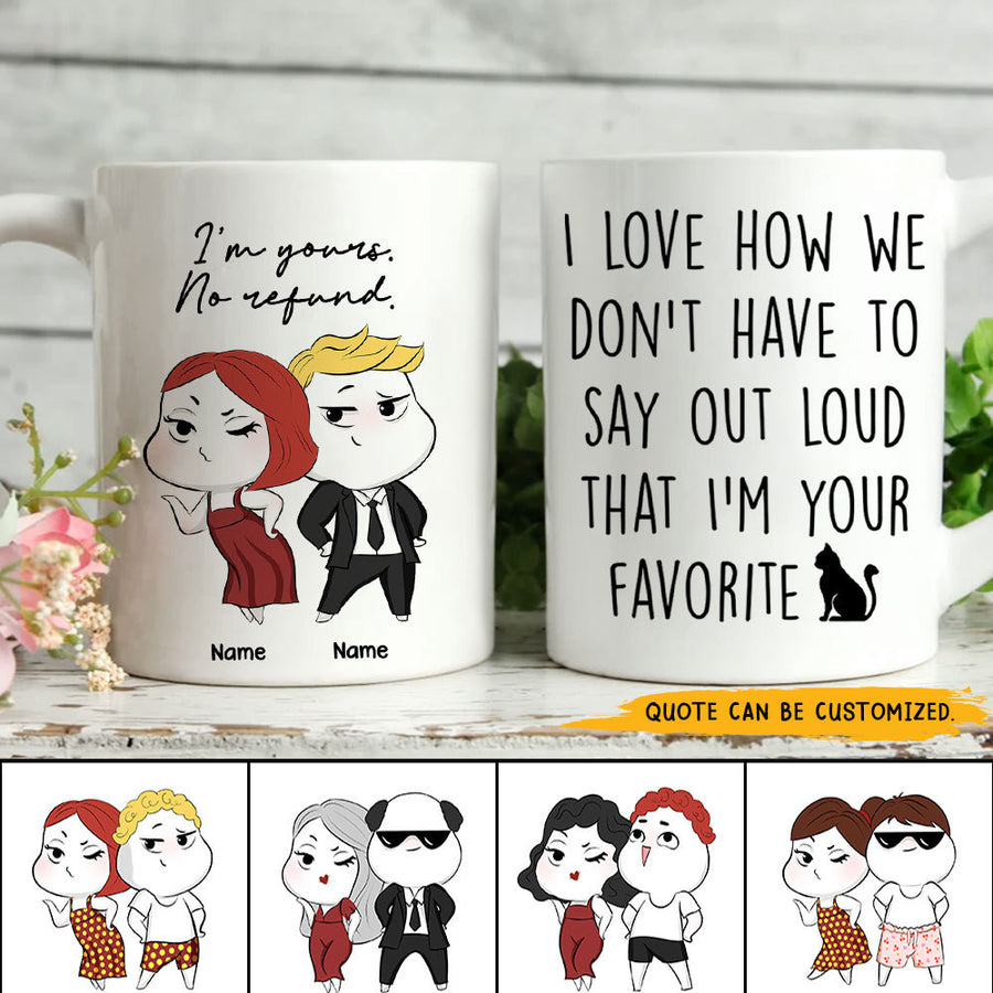 89Customized You are my person Funny Valentine's Gift for Lovers Husband Wife Couple Personalized Mug