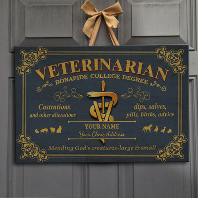 89Customized Personalized Veterinarian Pallet Sign