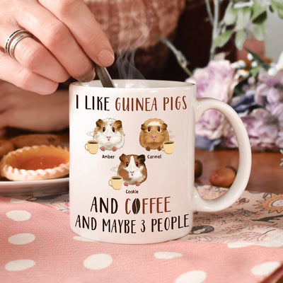 89Customized Life is better with guinea pig Personalized Mug